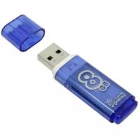 Флэш-диск 8 GB SMARTBUY Glossy USB 2.0 синий