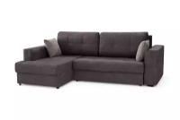 Угловой диван-кровать Hoff Аметист, левый угол, цвет серый графит