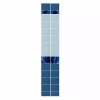 Панель ПВХ Капли росы синий 2700х250х8мм