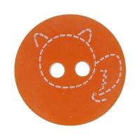 Пуговицы детские Gamma 15 мм, 24 шт, №D006, оранжевые