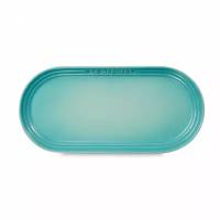 LE CREUSET Блюдо сервировочное, размер: 25 х 11,8 х 2,3 см, материал: керамика, цвет: бирюзовый 60218251700099