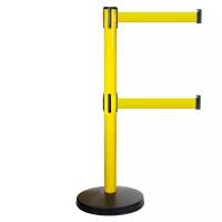 BarrierBelt® Индустриальная стойка BarrierBelt® 511Y с желтыми лентами 3,65 метра