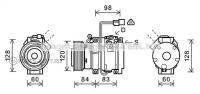 AVA MTAK227 Компрессор кондиционера Mitsubishi Montero Pajero III