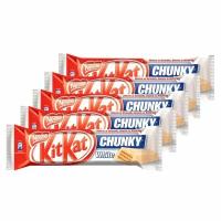 Шоколадный батончик KitKat Chunky White в белом шоколаде, 40 г (5 шт)