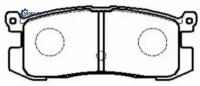 HSB HP8239 Колодки тормозные дисковые MAZDA 626, CAPELLA 87.7-