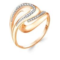 Золотое кольцо Золотые узоры 01-7696 с цирконием, Золото 585°, размер 17,5
