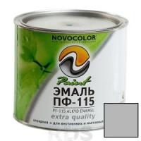 Эмаль светло-серая 1,9 кг. ПФ-115 "NOVOCOLOR" /ГОСТ 6465-76