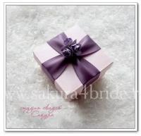 Бонбоньерки Sakura Фиолетовая коробочка - Упаковка, 25 шт