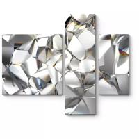 Модульная картина Picsis Сияние серебра (80x66)