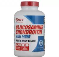 Глюкозамин и хондроитин SAN Glucosamine Chondroitin MSM (Глюкозамин и хондроитин МСМ) 180 таблеток