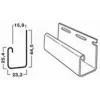 J-профиль 5/8, фурнитура к виниловому сайдингу Mitten