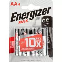 Energizer Батарейки ENERGIZER Max АА/E91 бл/4шт (4 штуки)