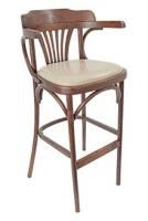 Стул-кресло барный с мягким сиденьем (кофе с молоком) 301415