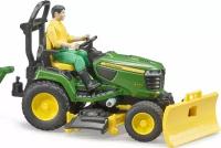 BRUDER Трактор JOHN DEERE с прицепом и фигуркой