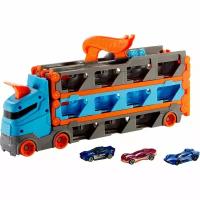 Автовоз Hot Wheels GVG37 с трассой и с хранилищем для машинок