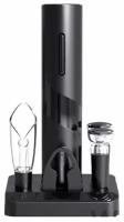 Электрический штопор 5в1 Circle Joy Electric Wine accessories GIFT SET (CJ-TZ08) черный