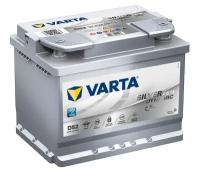 Аккумулятор автомобильный Varta Silver Dynamic AGM D52 6СТ-60 обр. 242x175x190