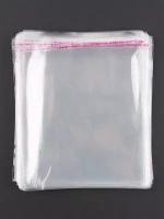 Пакеты упаковочные с клеевым клапаном - 100 шт/ Прозрачные полипропиленовые с клеевым слоем/