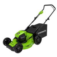 Газонокосилка Greenworks GD40LM46HP 40V 2514407UB (46 см) бесщеточная аккумуляторная с АКБ 4 Ач и ЗУ