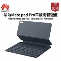 Съемная клавиатура/док-станция/база с чехлом Tablet Holster Keyboard для планшета Huawei MatePad Pro 5G LTE 10.8 черного цвета + русские наклейки на клавиши