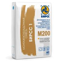 Смесь монтажно-кладочная БИРСС 1 М200 40 кг