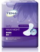 Прокладки урологические Tena "Lady Maxi Night", 6 штук