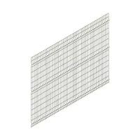 Панельное ограждение, 2.53 × 1.73 м, ячейка 55 × 200 мм, d = 3.8 мм, зелёное, «преграда стандарт»