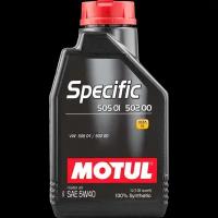 масло моторное motul specific 502 00/505 00/505 01 5w-40 синтетическое 1 л 101573