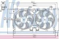 NISSENS Вентилятор радиатора PEUGEOT 406 -04