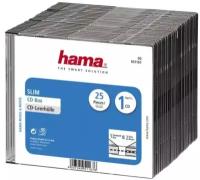 Коробка для CD/DVD HAMA H-51167 00051167 на 1CD/DVD Slim Box, 25 шт