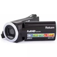 Видеокамера Rekam DVC-360 черный IS el 3 1080p SDHC+MMC Flash/Flash