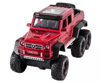 Металлическая машинка Джип Мерседес-Бенц AMG 6x6 (красный металлик)