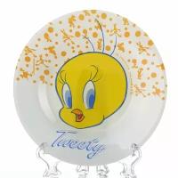 Тарелка закусочная (десертная) Pasabahce Tweety, D=19,5 см