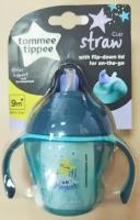 Tommee Tippee Поильник с трубочкой Straw Cup +9m 150 мл синий