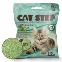 Cat's Step Tofu Green Tea растительный комкующийся наполнитель для кошачьего туалета