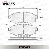 Колодки Торм. Хенде/Хендай/Hyundai Elantra/Matrix/Sonata/Ssangyong Rexton Перед. Ceramic Miles арт. E500423