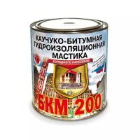 Мастика БКМ-200 каучуко-битумная 2 л