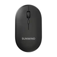 Мышь SunWind SW-M300, оптическая, беспроводная, черный [1611700]