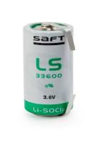 Батарейка Saft LS 33600 CNR D с лепестковыми выводами