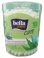 Ватные палочки Cotton care с экстрактом алоэ 100 шт Bella