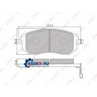 LYNXAUTO BD7101 Колодки тормозные Subaru Forester 02-, Impreza 00-, Outback 03-14, XV 12-17 передние Lynx