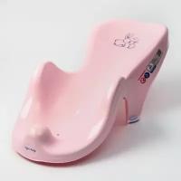 Горка в ванну для купанияя «Кролики», цвет розовый