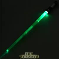 Световой меч джедая зелёный, со звуком