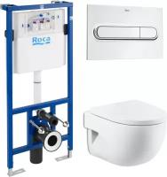 Комплект инсталляция Roca DUPLO WC 89009000K + унитаз Roca Meridian 346248000