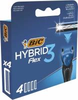 Сменный кассеты для бритвы BIC Flex 3 Hybrid 4 шт