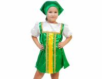 Карнавальный костюм плясовой, зелёный, на рост 122-134 см, 5-7 лет, Бока 2519-бока