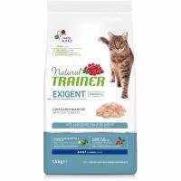 Trainer Natural New Exigent сухой корм для привередливых кошек со свежим белым мясом