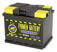 Аккумулятор автомобильный TYUMEN BATTERY STANDARD 6СТ-60 прям. 242x175x190
