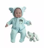 Кукла Berenguer Boutique Blue Soft Body Baby Doll Play Elephant (Беринжер девочка в голубом со слонёнком 38 см)