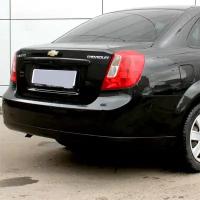 Бампер задний в цвет кузова Chevrolet Lacetti Шевроле Лачетти седан 87U Pearl Black Черный